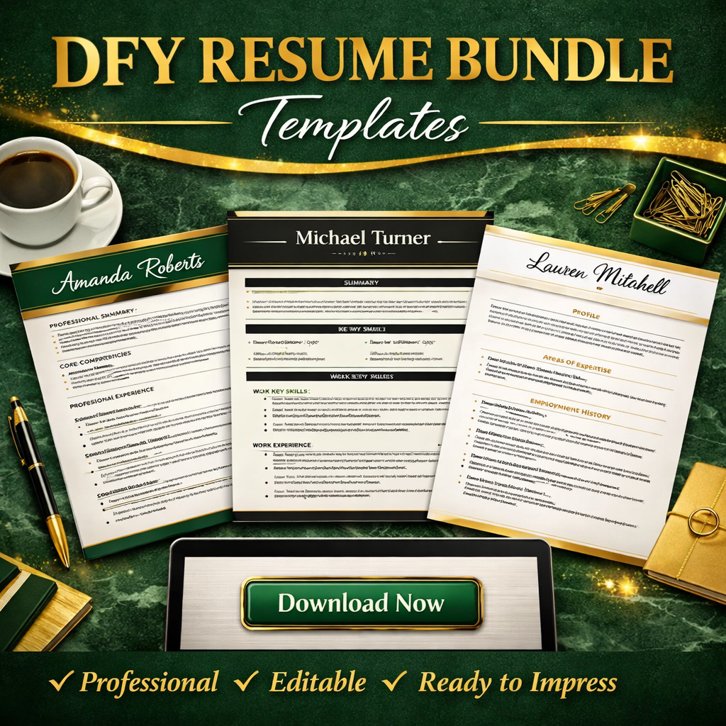 DFY Resume Bundle